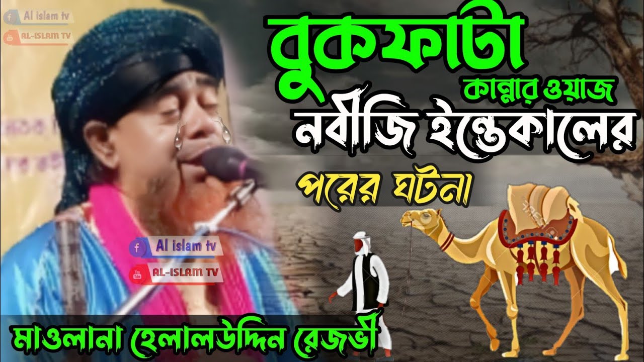 বুকফাটা কান্নার ওয়াজ 😭😭🤲 নবিজীর ইন্তেকালের পরের ঘটনা 🥺 মাওলানা হেলালউদ্দিন রেজভী @al-islamtv8116 