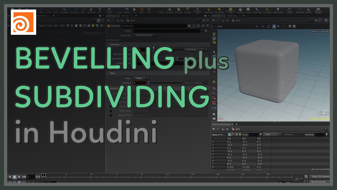 #46 Bevelling plus Subdividing in Houdini - YouTube