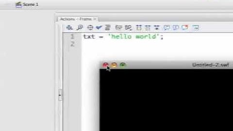 ActionScript 2.0 basics 001