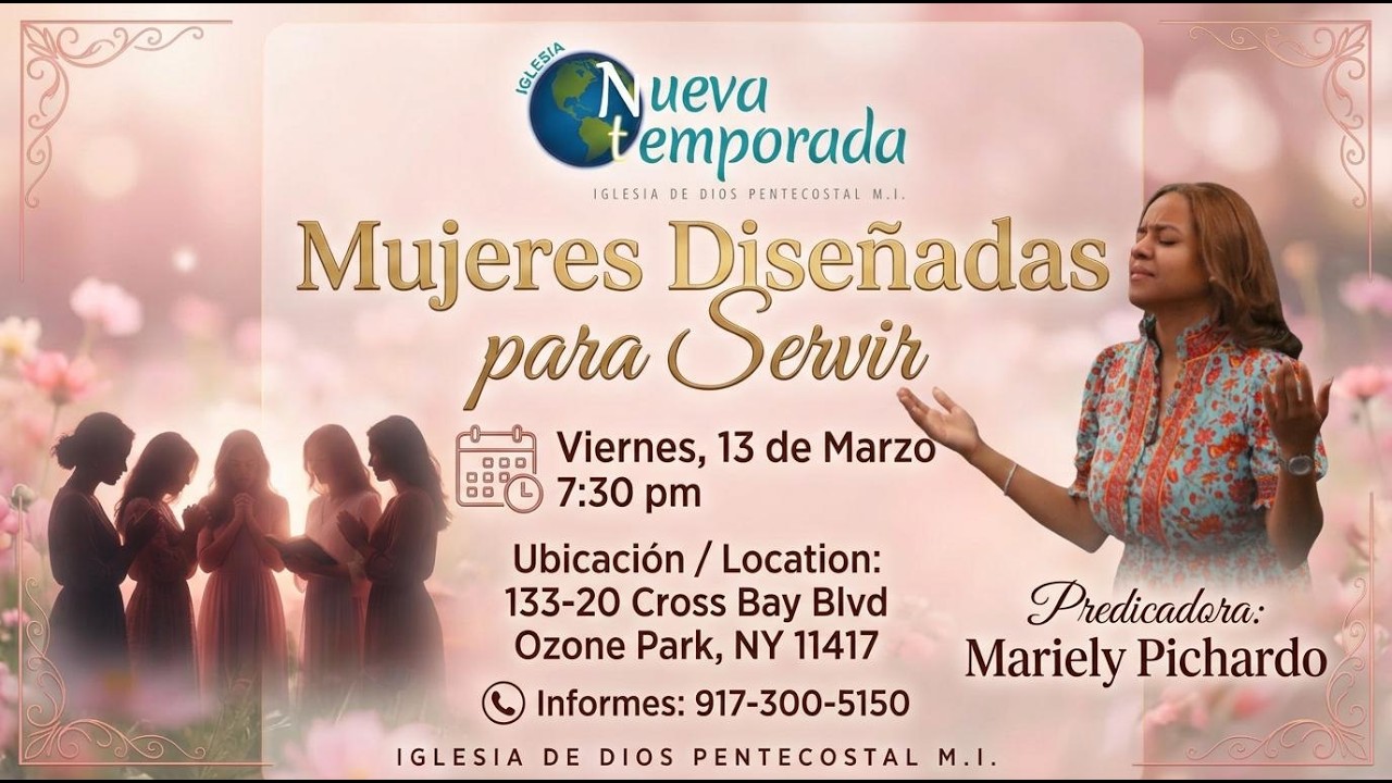 MUJERE  DISEÑADAS PARA SERVIR- IGLESIA NUEVA TEMPORADA