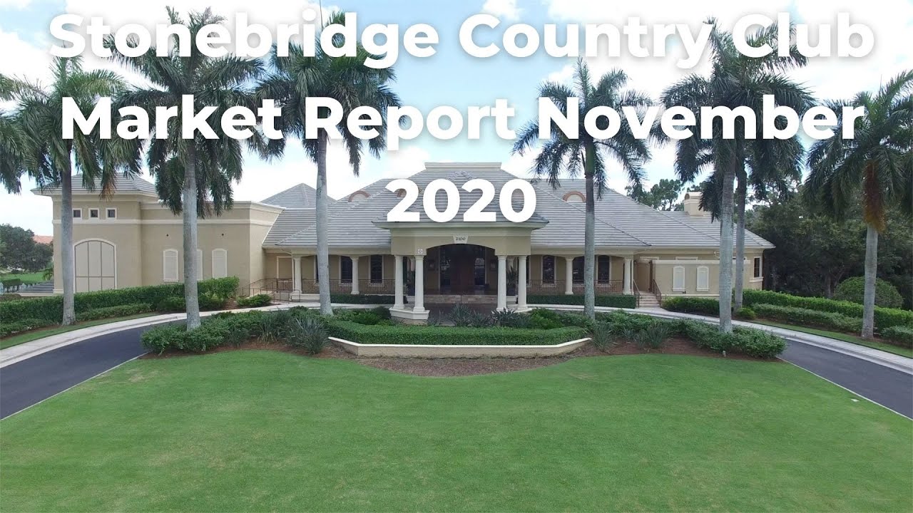 Stonebridge Country Club Naples Real Estate Market Report November 2020 YouTube