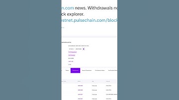 Withdrawals Show On PulseChain Block Explorer!! #pulsechain #hex