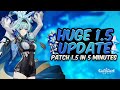 EVERYTHING NEW IN PATCH 1.5 IN 5 MINUTES (Huge Update) - Free Diona & More! | Genshin Impact