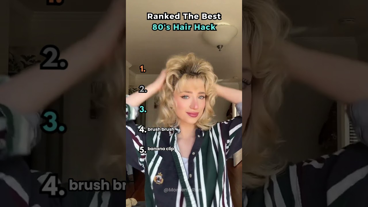 Top 5 Best 80’s Hair Hacks | Retro Beauty Tricks | Ranked Throwback Moments