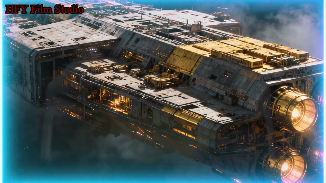 At that moment, their doom became clear! For the first time, they saw a human warship. HFY