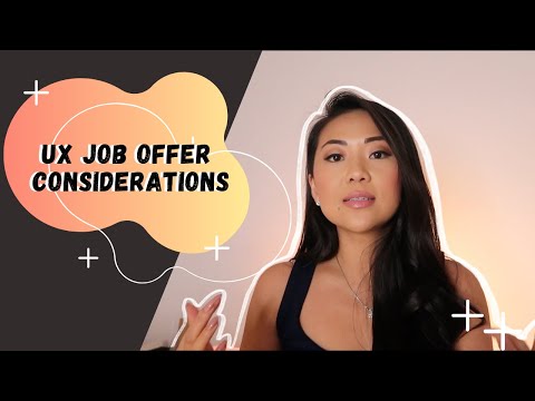 Things you NEED to consider before accepting UX job offer!