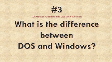 What is the difference between DOS and Windows | DOS and Windows | #dos  #windows #youtubevideo