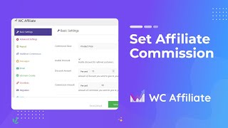 Set affiliate commission - WC Affiliate