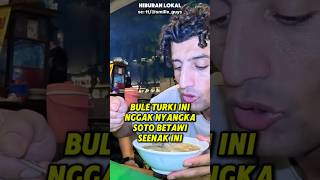 Bule Turki Ini Nggak Nyangka Soto Betawi Seenak Ini #reaksibule #bule #shorts