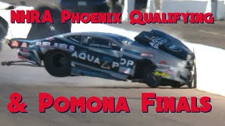 NHRA Saturday Qualifying Phoenix AZ Pro Categories plus Pomona Finals & 2fast 2tasty challenge #race