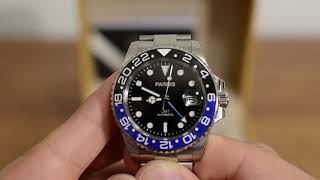 Parnis Gmt Blnr Batman With Sapphire Crystal Ceramic Bezel