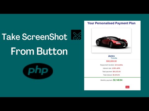 How to take a screenshot of your website in PHP | PHP | Take a screenshot of your project | 5 Min...