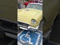 Bright Yellow &amp; White 1957 T-Bird at the Grand Terrace Cars &amp; Coffee . Every 3re Saturday