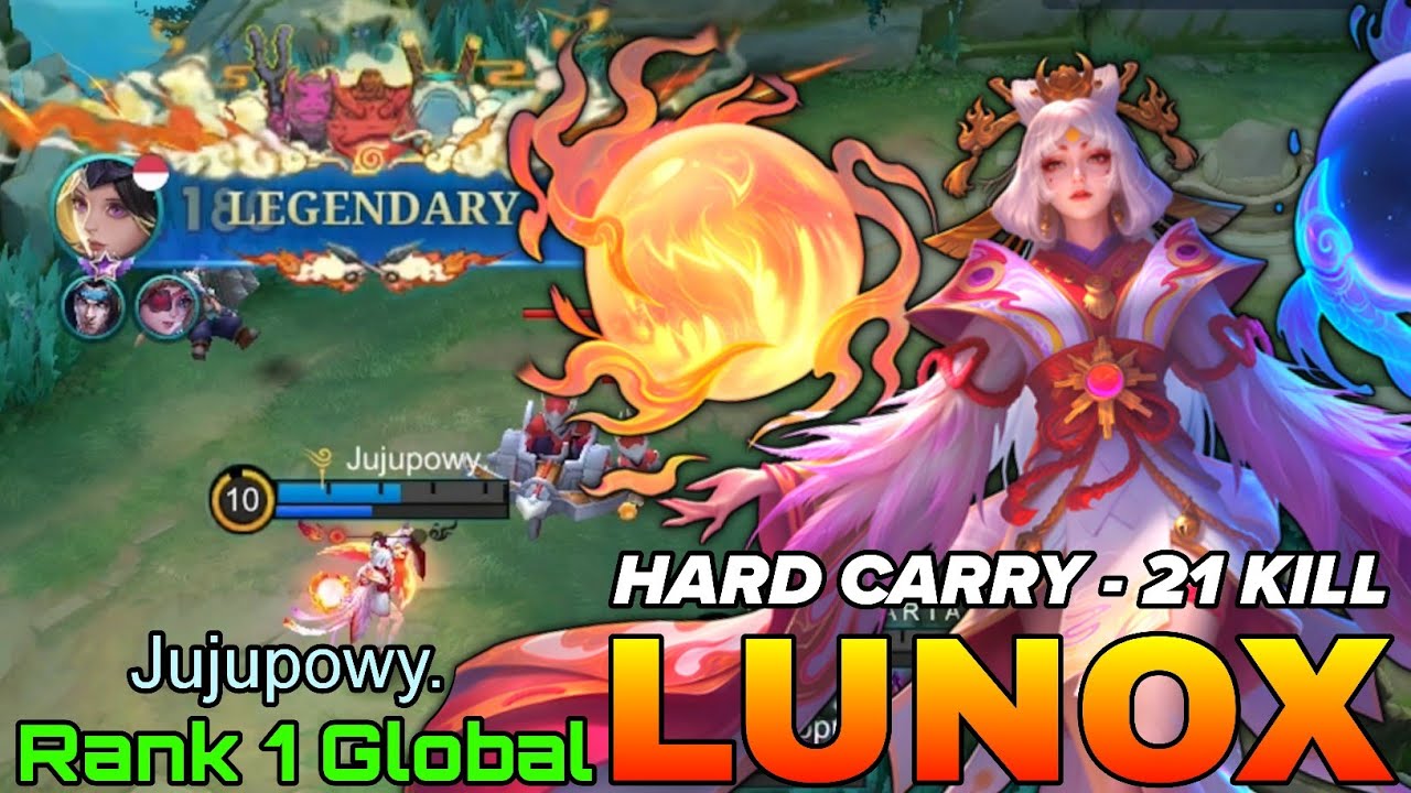 21 убийство Люнокса, хард-керри, мидлейнер - 1 лучший Люнокс в мире по версии Jujupowy. - Mobile ...