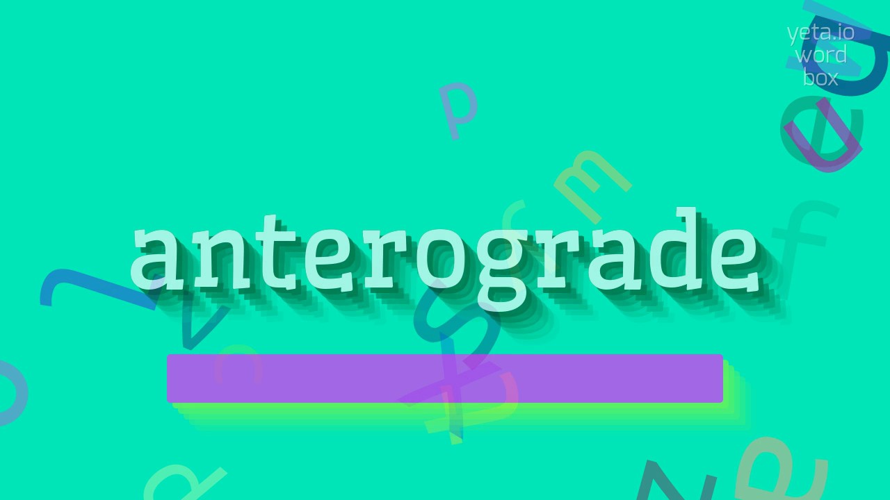 How To Say anterograde High Quality Voices YouTube