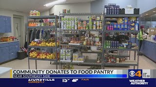 Community donates to food pantry on Indy's near southeast side