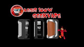 REVUE AEGIS 100W de chez GEEKVAPE WATERPROOF & SHOCKPROOF