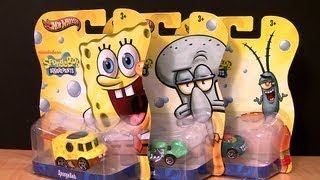 New Spongebob Squarepants Diecast Cars Hot Wheels Squidward Plankton 2013 Mattel Nickelodeon