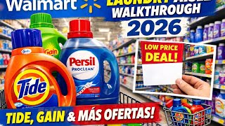 Walmart Laundry Detergent Aisle Walkthrough 2026 (ASMR)Tide, Gain, Persil Deals
