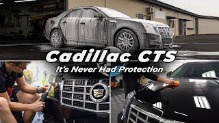 Reviving a Black Cadillac CTS that's NEVER Been Protected... Black 2009 Cadillac Cts