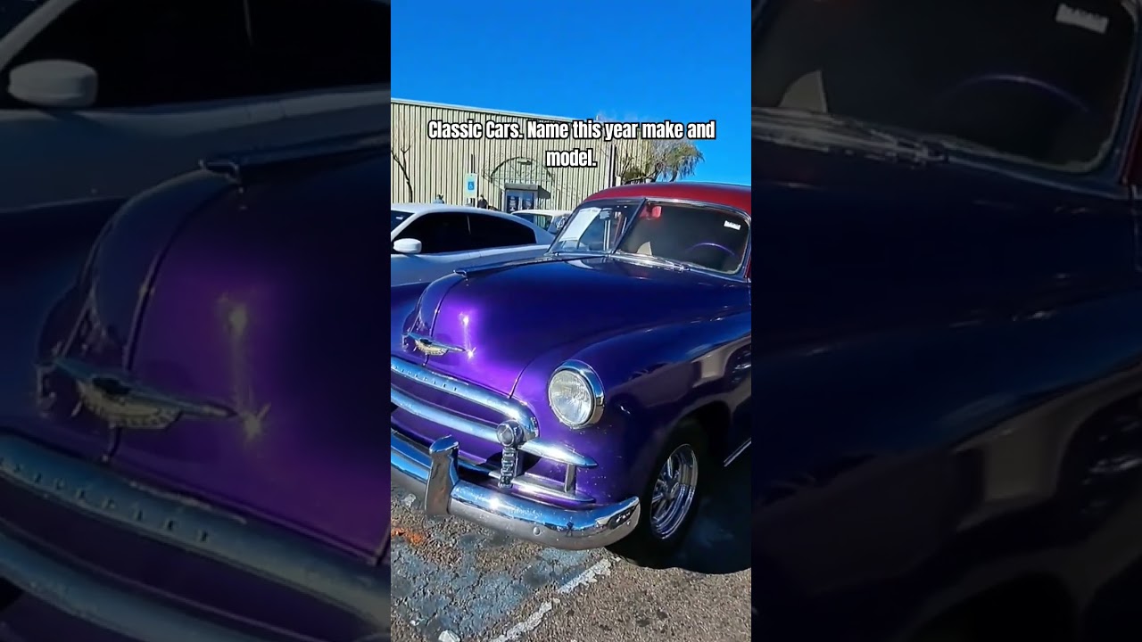 Classic Cars. Name this year make and model. 