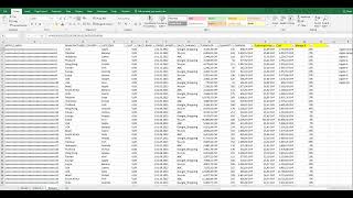Part 1, Brutal Pivot {} Excel on large dataset to fast structure data, 殘酷嘅軸心 喺大型數據集上面用嚟快速結構化數據,