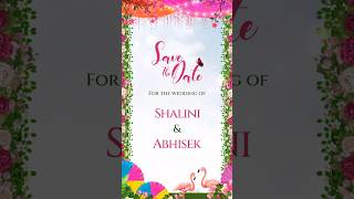 Digital Save The Date | Save The Date Wedding Invitations 🎉 #trending #reels #shorts #ytshorts