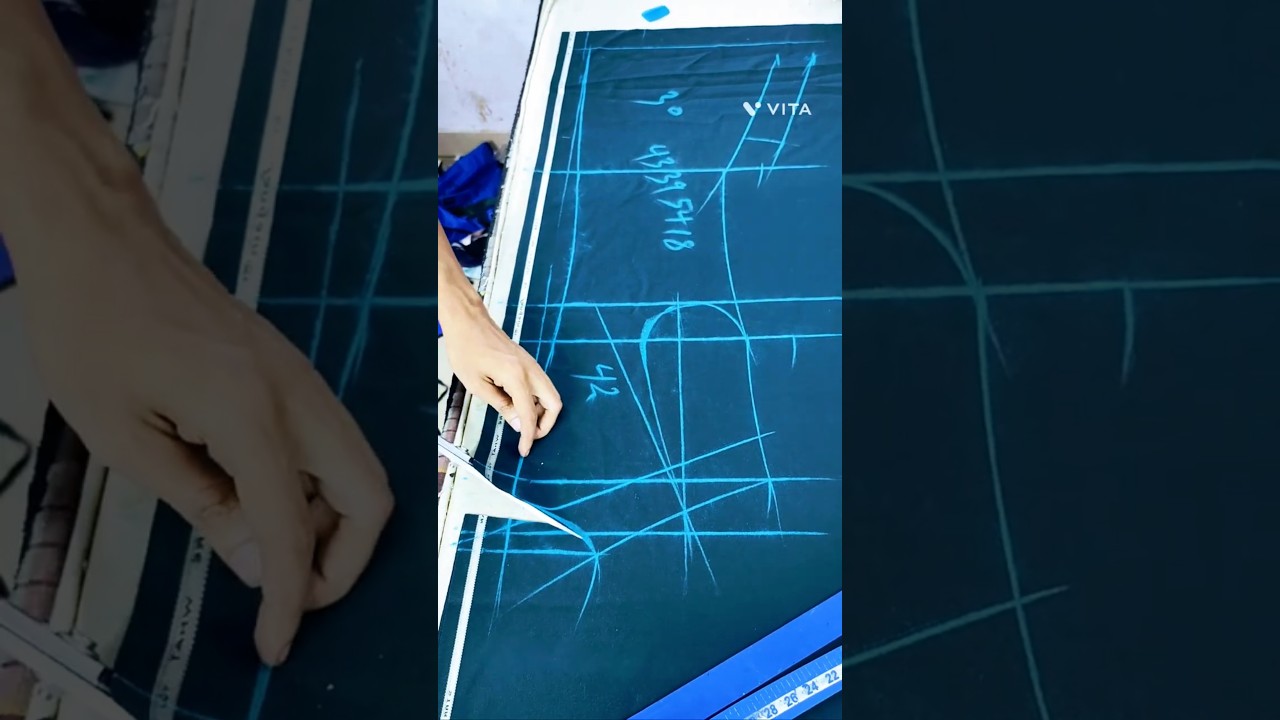 SB to button coat cutting part1 