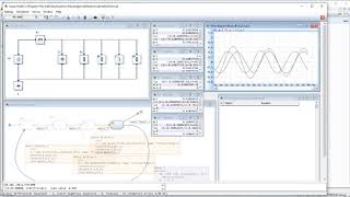AnyDynamics. Model of an electric circuit with variable structure