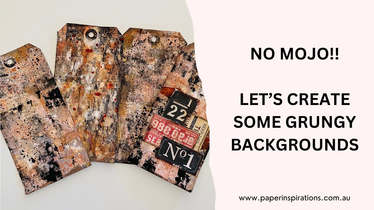 NO MOJO!! - Let's create some grungy backgrounds. #junkjournal #grunge #backgrounds