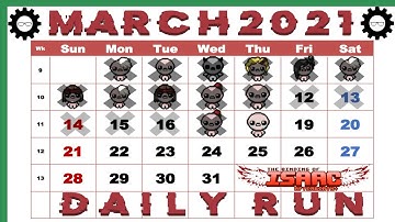 Daily Run - March 18th, 2021 - The Binding of Isaac Afterbirth Plus