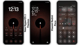 3 New HyperOS 2/3 Control centre Themes for Xiaomi,Redmi,Poco | 3 Best HyperOS 2/3 Themes