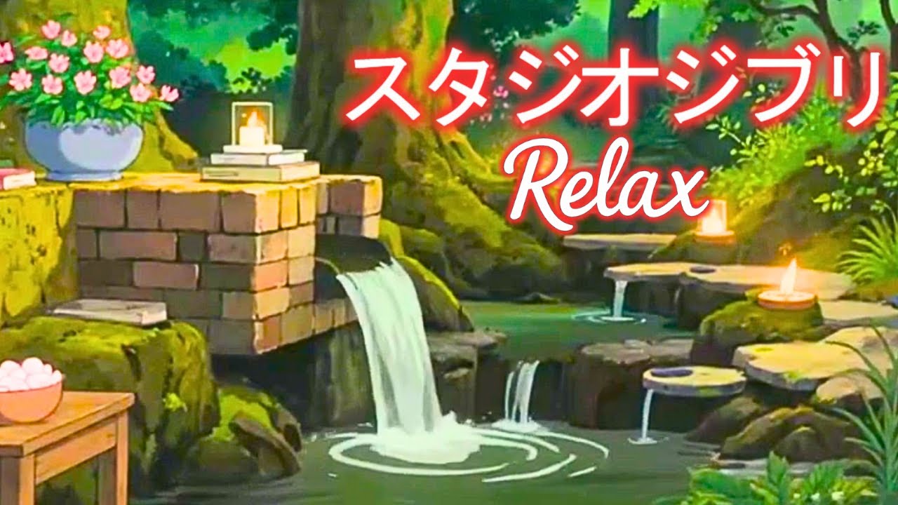 Relaxing Anime Music + Soothing Water Sound 🌿 Deep Sleep, Relieve Stress, Anxiety and Depression
