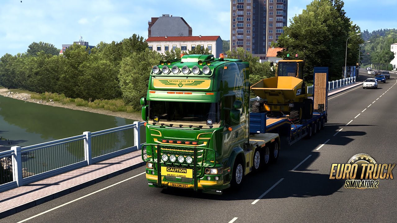 Euro Truck Simulator 2 JCB DLC Transport met de Scania 8x4 Jon Ruda ...