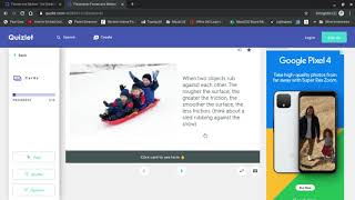 Quizlet - study a set without a log in
