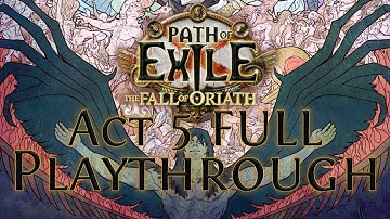 [HC] Fall of Oriath Beta Act 5 FULL Playthrough | Path of Exile