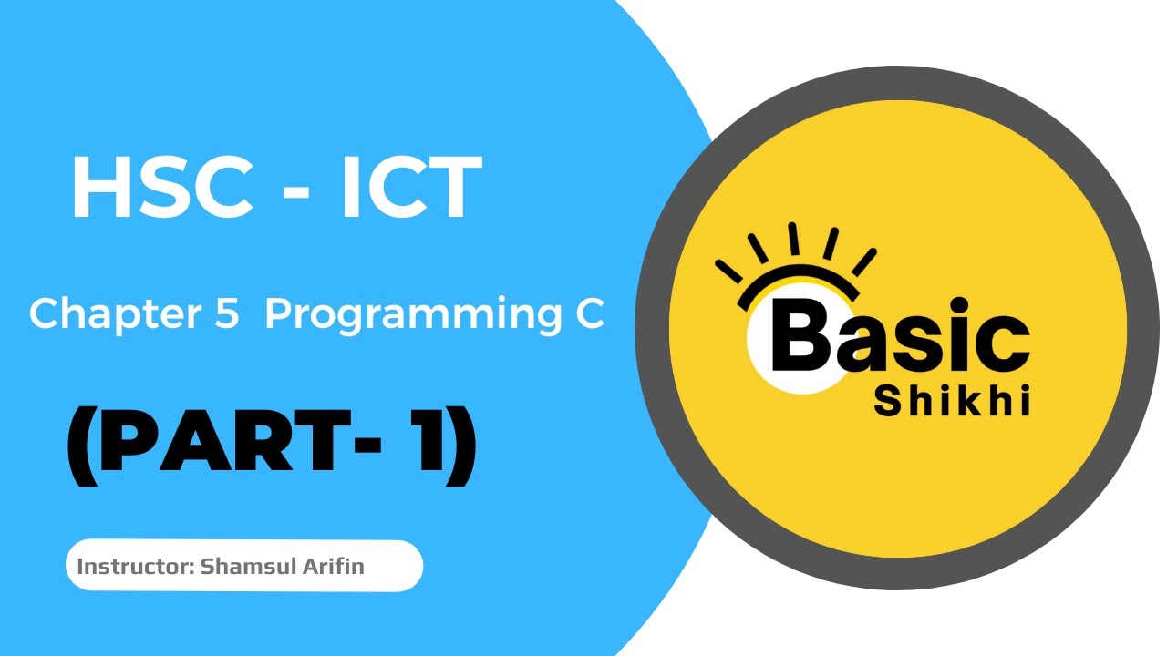 1.Syntax | Data Type | Variable | C Programming for beginner - YouTube