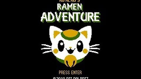 Indie NES game: Ramen Adventure - NesMaker Demo platformer game v.01