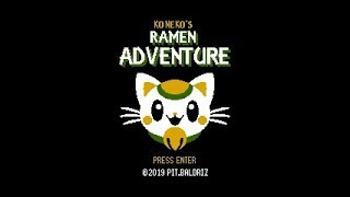 Indie NES game: Ramen Adventure - NesMaker Demo platformer game v.01