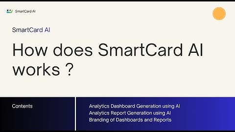 How does SmartCard AI works ?