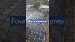 foundation steel prep. #building #builder #foundation #groundwork #youtubeshorts #diy #extension