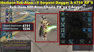 Zeitzquin 9 Serpent Dagger 6750 Apli Full İtem Elit Asas Charla Pkya Çıkıyor Rise Online