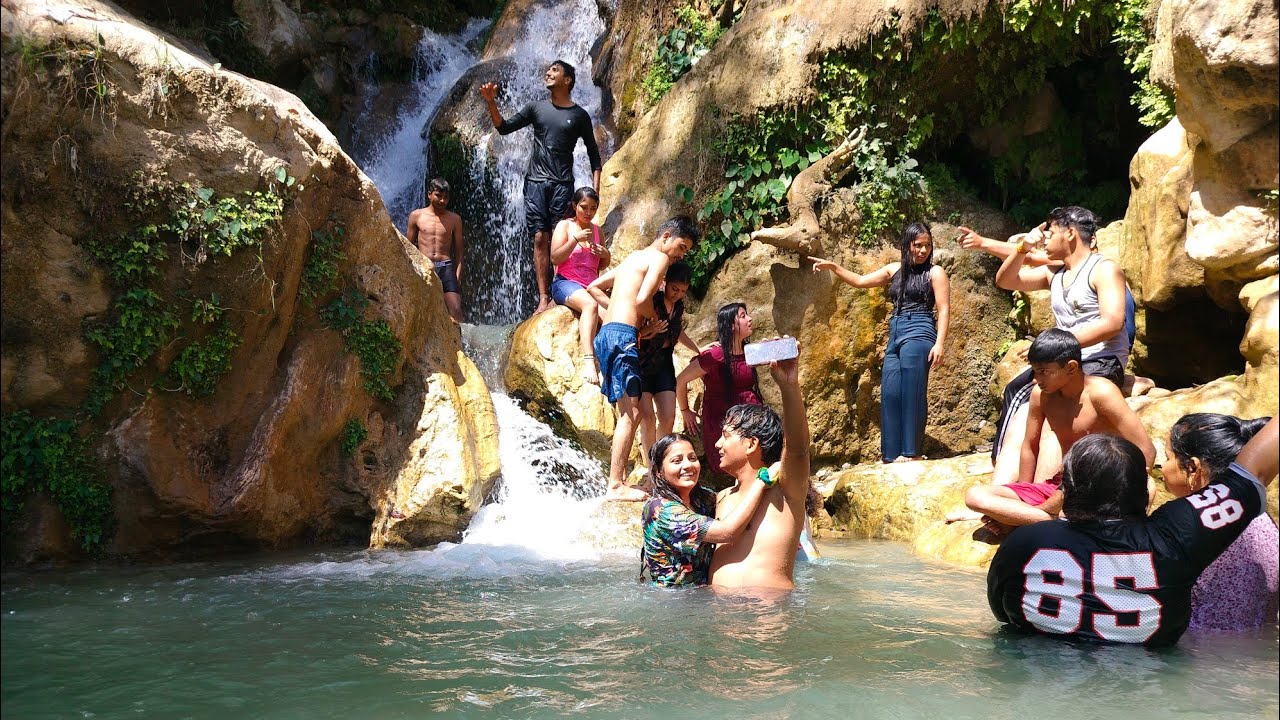 neer-waterfall-and-goa-beach-full-enjoyment-vlog-neerwaterfall