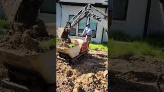 how we dig a pool with a small and limited access