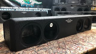2009-2022 Ford F-150/ 2017 Ford F-250&F350 SuperCrew QuadCab Underseat Subwoofer Box (4) 8s