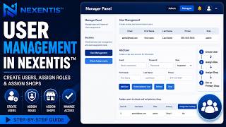 User Management in Nexentis | Create Users & Assign Shops