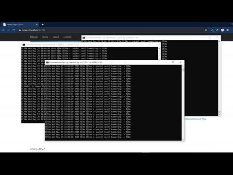 DDoS attack implemented on localhost using hammer script