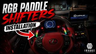 *TUTORIAL* INVOKE CONCEPTS "RGB" LED SHIFTER PADDLE INSTALLATION  (LEXUS IS350 2021+)
