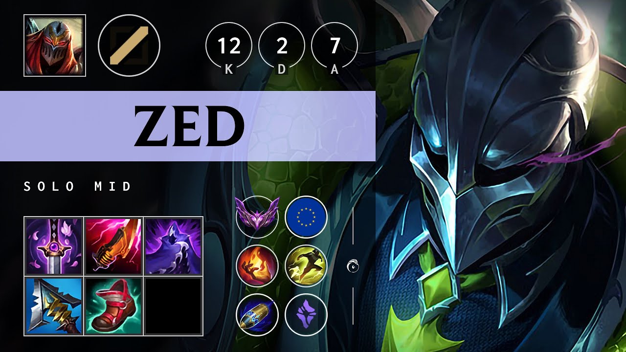 Zed Mid vs Yone: Legendary - EUW Master Patch 25.S1.1