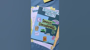 Accountancy project on source documents